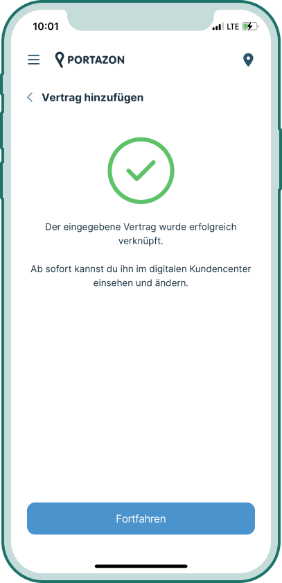Portazon Vertrag abschließen