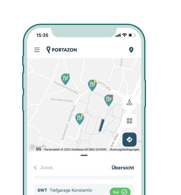 Buchung - Smart-Shuttle in der Portazon - APP