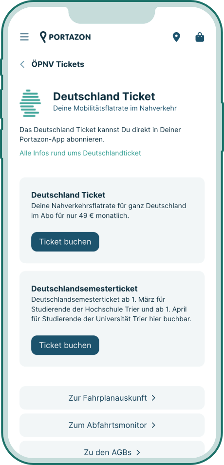 Übersicht Deutschlandticket