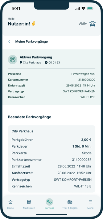 Was muss ich beachten beim SWT Komfort Parken?