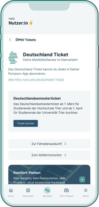 Übersicht Deutschlandticket
